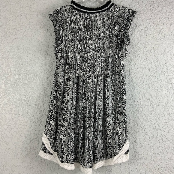 Poupette St Barth Sasha Mini Dress in Black/White Sz XS - Picture 2 of 8